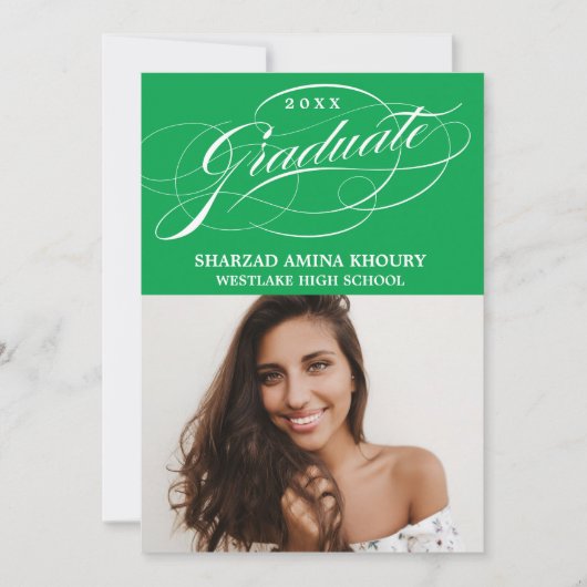 STIJLVOLE ELEGANTE SCRIPT 2 AFSCHEIDSPARTY UITNODI KAART (Voorkant)