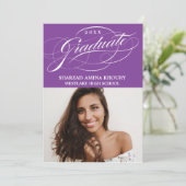 STIJLVOLE ELEGANTE SCRIPT 2 AFSCHEIDSPARTY UITNODI KAART (Staand voorkant)