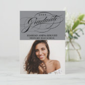 STIJLVOLE ELEGANTE SCRIPT 2 AFSCHIEDSPARTY UITNODI KAART (Staand voorkant)