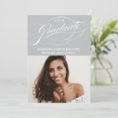 STIJLVOLE ELEGANTE SCRIPT 2 AFSCHIEDSPARTY UITNODI KAART (Staand voorkant)