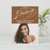 STIJLVOLE ELEGANTE SCRIPT 2 AFSCHIEDSPARTY UITNODI KAART (Staand voorkant)
