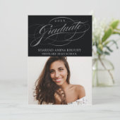 STIJLVOLE ELEGANTE SCRIPT 2 AFSCHIEDSPARTY UITNODI KAART (Staand voorkant)