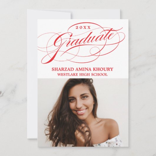 STIJLVOLE ELEGANTE SCRIPT 2 AFSCHIEDSPARTY UITNODI KAART (Voorkant)