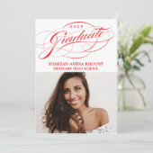 STIJLVOLE ELEGANTE SCRIPT 2 AFSCHIEDSPARTY UITNODI KAART (Staand voorkant)