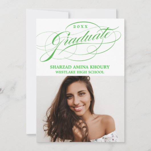 STIJLVOLE ELEGANTE SCRIPT 2 AFSCHIEDSPARTY UITNODI KAART (Voorkant)