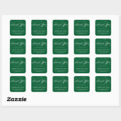 STIJLVOLE ELEGANTE SCRIPT BEDANKT STICKER (Vel)