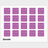 STIJLVOLE ELEGANTE SCRIPT BEDANKT STICKER (Vel)