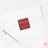 STIJLVOLE ELEGANTE SCRIPT BEDANKT STICKER (Envelop)