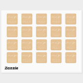 STIJLVOLE ELEGANTE SCRIPT BEDANKT STICKER (Vel)