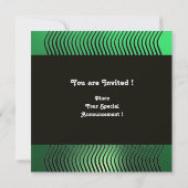 STIJLVOLE GOLVEN MONOGRAM, jade groen Kaart (Achterkant)