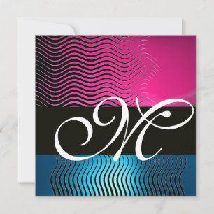 STIJLVOLE GOLVEN MONOGRAM,roze, blauwe saffier Kaart