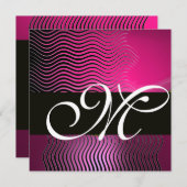 STIJLVOLE GOLVEN MONOGRAM,roze,paarse amethist Kaart (Voorkant / Achterkant)