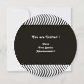 STIJLVOLE GOLVEN MONOGRAM, zwart wit Kaart (Achterkant)