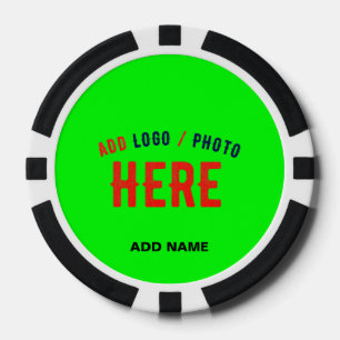 STIJLVOLE MODERNE AANGEBORE NEON GROENE GEVEREFIEE POKER CHIPS