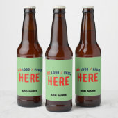STIJLVOLE MODERNE AANGEPASTE MINT GROENE GEVEREFIE BIER ETIKET (Flessen)