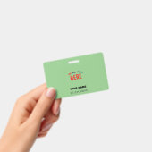 STIJLVOLE MODERNE AANGEPASTE MINT GROENE GEVERIFIE BADGE (Handheld)