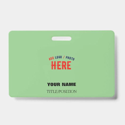 STIJLVOLE MODERNE AANGEPASTE MINT GROENE GEVERIFIE BADGE (Voorzijde)