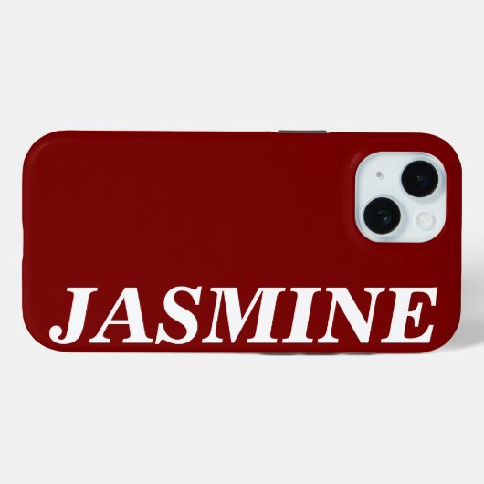 STIJLVOLE MODERNE AANGEPASTE NAAM EENKLEURIGE KERS Case-Mate iPhone CASE (Achterkant (horizontaal))