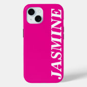 STIJLVOLE MODERNE AANGEPASTE NAAM EENKLEURIGE WARM Case-Mate iPhone CASE (Achterkant)