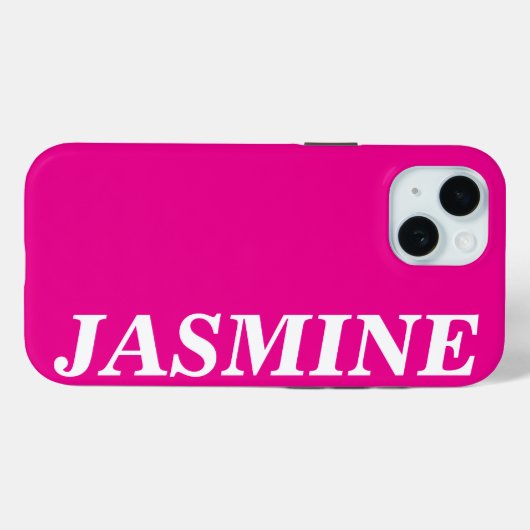 STIJLVOLE MODERNE AANGEPASTE NAAM EENKLEURIGE WARM Case-Mate iPhone CASE (Achterkant (horizontaal))