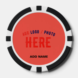 STIJLVOLE MODERNE AANGEPASTE RODE ORANJE GECONTROL POKER CHIPS