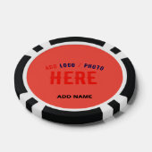 STIJLVOLE MODERNE AANGEPASTE RODE ORANJE GECONTROL POKER CHIPS (Enkel)