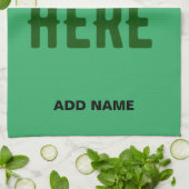 STIJLVOLE MODERNE AANGEPASTE SMARAGD GROENE GEVERE THEEDOEK (Gevouwen)
