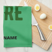 STIJLVOLE MODERNE AANGEPASTE SMARAGD GROENE GEVERE THEEDOEK (Quarter Fold)