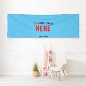 STIJLVOLE MODERNE AANGEPASTE SWAG HEMELBLAUWE GECE SPANDOEK (Insitu)