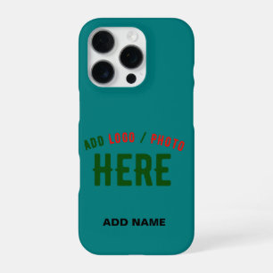 STIJLVOLE MODERNE AANGEPASTE TEAL GROENE GECONTROL iPhone 16 PRO HOESJE