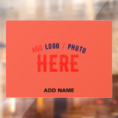 STIJLVOLE MODERNE AANGEPASTE TOMATENRODE GECERTIFI RAAMSTICKER (Vel 2)