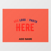 STIJLVOLE MODERNE AANGEPASTE TOMATENRODE GECERTIFI RAAMSTICKER (Vel)