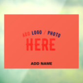 STIJLVOLE MODERNE AANGEPASTE TOMATENRODE GECERTIFI RAAMSTICKER (Vel 3)