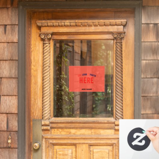 STIJLVOLE MODERNE AANGEPASTE TOMATENRODE GECERTIFI RAAMSTICKER (Huis Deur)