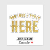 STIJLVOLE MODERNE AANPASBARE HELDERE GEVERIFIEERDE STICKER (Vel)