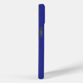 STIJLVOLE MODERNE AANPASBARE NAAM EENKLEURIG BLAUW Case-Mate iPhone CASE (Achterkant / Rechts)