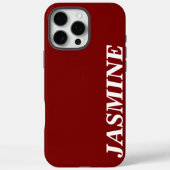 STIJLVOLE MODERNE AANPASBARE NAAM EENKLEURIGE HELD Case-Mate iPhone CASE (Achterkant)
