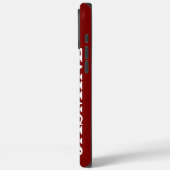 STIJLVOLE MODERNE AANPASBARE NAAM EENKLEURIGE HELD Case-Mate iPhone CASE (Achterkant / Links)