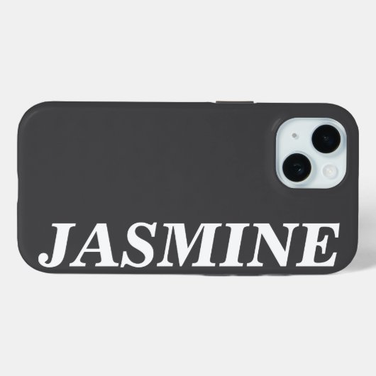 STIJLVOLE MODERNE AANPASBARE NAAM EFFEN DONKER GRI Case-Mate iPhone CASE (Achterkant (horizontaal))