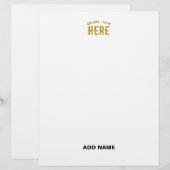 STIJLVOLE MODERNE AANPASBARE WITTE GECERTIFICEERDE BRIEFHOOFD (Voorkant / Achterkant)