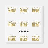 STIJLVOLE MODERNE AANPASBARE WITTE GECERTIFICEERDE MAGNEET (Voorkant)