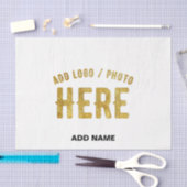 STIJLVOLE MODERNE AANPASBARE WITTE GECERTIFICEERDE TISSUEPAPIER (Craft)