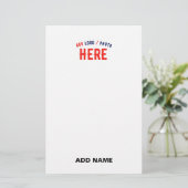 STIJLVOLE MODERNE AANPASBARE WITTE GECONTROLEERDE BRIEFPAPIER (Staand voorkant)