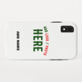 STIJLVOLE MODERNE AANPASBARE WITTE GECONTROLEERDE  Case-Mate iPhone CASE (Achterkant (horizontaal))
