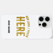 STIJLVOLE MODERNE AANPASBARE WITTE GECONTROLEERDE Case-Mate iPhone CASE (Achterkant (horizontaal))