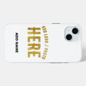 STIJLVOLE MODERNE AANPASBARE WITTE GECONTROLEERDE  Case-Mate iPhone CASE (Achterkant (horizontaal))