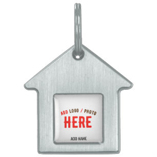 STIJLVOLE MODERNE AANPASBARE WITTE GECONTROLEERDE  HUISDIEREN NAAMPLAATJE