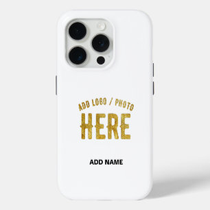STIJLVOLE MODERNE AANPASBARE WITTE GECONTROLEERDE  iPhone 15 PRO CASE
