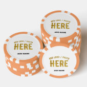 STIJLVOLE MODERNE AANPASBARE WITTE GECONTROLEERDE POKER CHIPS (Opstapeling)