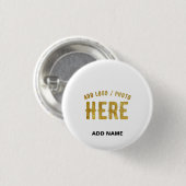 STIJLVOLE MODERNE AANPASBARE WITTE GECONTROLEERDE RONDE BUTTON 3,2 CM (Voorkant /achterkant)